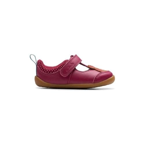 Image of Clarks Roamer Hope Tb Wine Kids Girls First and Baby Shoes 8390-76F