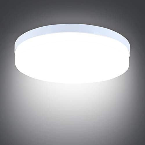 Image of SUNZOS LED Ceiling Light 36W, Round Ceiling Lights, Daylight White 6500K 3240LM, Ø23cm Indoor Flush Mount Ceiling Lamp for Kitchen Bedroom Living Room Hallway Balcony Office