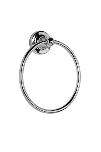 Image of Croydex QM461541 Glue-Fix Worcester Towel Ring, Easy Fit No Drilling No Tools,Silver