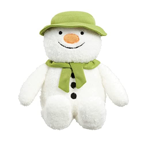 Image of Rainbow Designs Christmas Snowman Toy - Super Soft Musical Plush with Green Hat & Scarf, plays 'We're Walking in the Air', 19d x 14.5w x 20.5h
