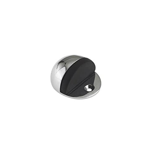 Image of Excel Hardware Door Stop - Oval / Half Moon Floor Mounted - Polished Chrome