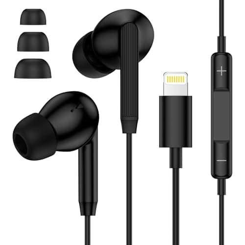 Image of Wired Earphones for iPhone, In-Ear iPhone Headphones Wired Earbuds, Lightning Headphones Headsets with Microphone and Volume Control Compatible with iPhone 14 Pro Max/14 Pro/14/13/12/11/SE/X/XS/XR/8