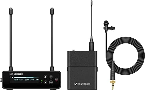 Image of Sennheiser EW-DP ME2 SET (S1-7) Portable Digital UHF Wireless Microphone System with ME2 Omnidirectional Lavalier - Black (700013)
