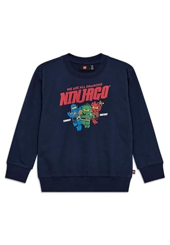 Image of Kabooki LEGO NINJAGO Sweatshirt - Dark Navy - LWSAKU 703, Dark navy, 110