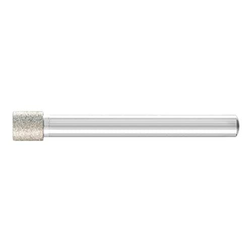 Image of Pferd DZYN8,08/6D126 Diamond Grinding Point Cylindrical Shape 8x8x6mm D126, Silver/Gold, 8 x 8 x 6 mm