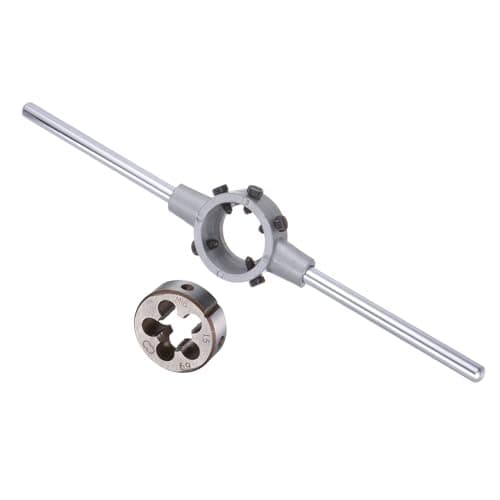 Image of CoCud Die Stock Handle Set, M16x1.5 Thread Die & Fit 38mm OD / M12-M16 Die Wrench Tool Kit - (Applications: for Threading Repairing), 1-Set