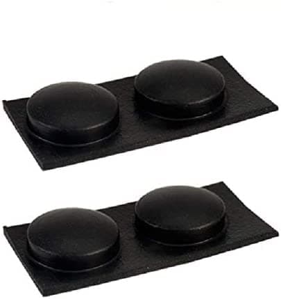 Image of K M Electronics® 4 X Black SELF Adhesive Stick ON Rubber FEET 10MM X 3MM