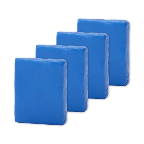 Image of 4 Packs Clay Bar Kits for Cars, Car Detailing Kit for Cleaning and Adsorption Capacity for Car, Glass, Vehicles (100g/pack Blue)