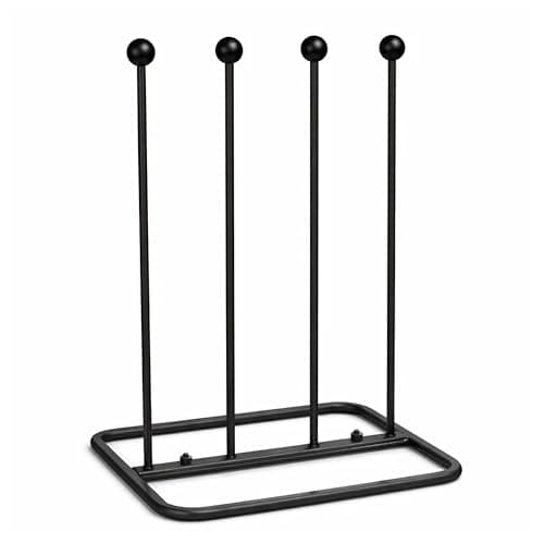 Image of Arsuk Welly Boot Rack - Metal Wellington Boots Stand Outdoor, Cast Iron and Rustproof Wellies Storage Racks & Holder - 2 Pair & 4 Pair Boot Rack