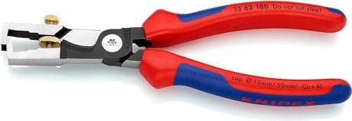 Image of KNIPEX Strix Insulation Strippers with Cable Shears with Comfort Handles 180 mm, 13 62 180