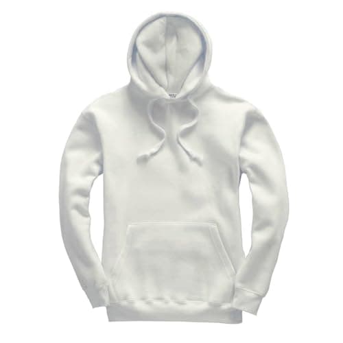 Image of Mellor Design Plain Pullover Hoodie Hooded Top Unisex Mens Ladies Hoody Sweatshirts, Eggshell, L