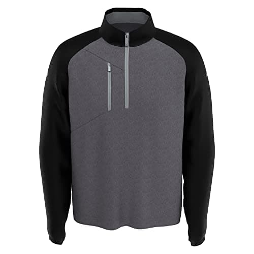Image of Callaway Men's Swing Tech Midweight Ottoman Fleece 1/4 Zip Golf Sweater
