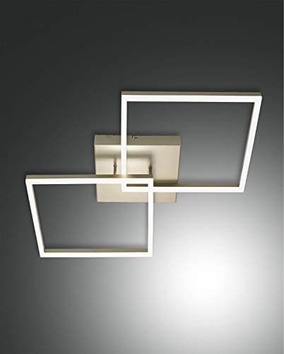 Image of Fabas Luce Bard Integrated LED Semi Flush Light Gold Matt Glass
