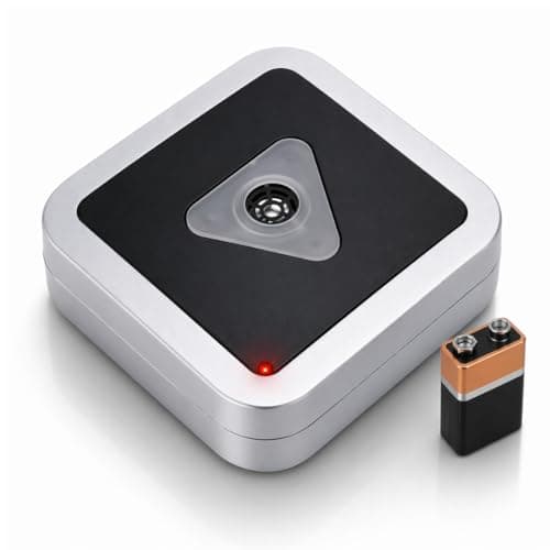 Image of Battery Operated Mouse & Rat Repellent – Ultrasonic Pest Repeller, Silent Rodent & Insect Deterrent, No Plug Required, for Cupboards, Lofts, Garages & Sheds, 15m² Coverage