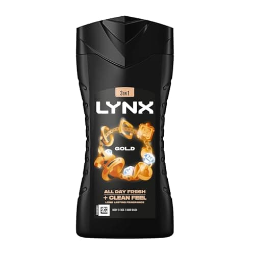 Image of Lynx 12H Refreshing Fragrance Gold Oud Wood & Vanilla Body wash, 225ml