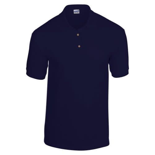 Image of Gildan Adult DryBlend Jersey Short Sleeve Polo Shirt (XL) (Navy)