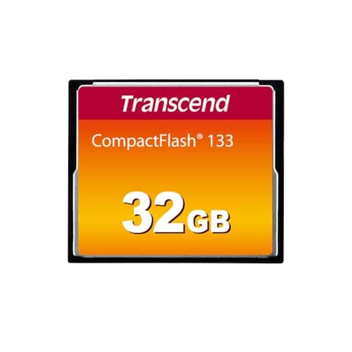 Image of Transcend 32GB CompactFlash 133 Memory Card (CF Card) Up to 50/20 MB/s, Supports Ultra DMA transfer mode 4 with MLC NAND Flash ideal for entry-level DSLRs TS32GCF133