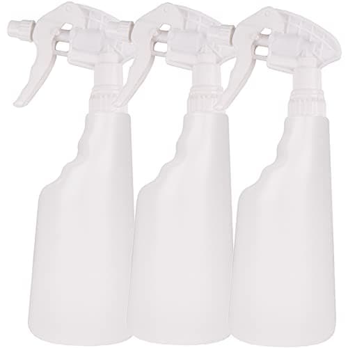 Image of 3 x White 750ml Heavy Duty Empty Plastic Water Trigger Spray Bottles for Household Gardening, Plant Watering, Car Valeting & Cleaning