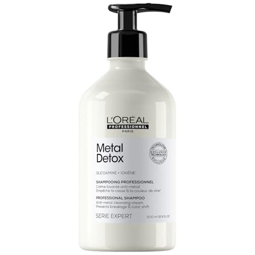 Image of L’Oréal Professionnel Metal Detox Shampoo, Prevent Breakage & Colour Fade from Hard Water, Clarifying Shampoo that Prevents Damage, Sulphate-Free & Vegan, 500ml
