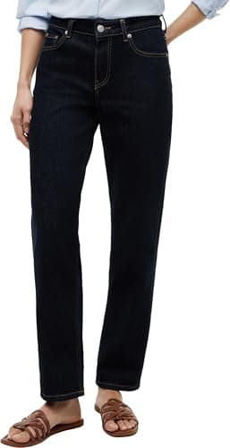 Image of Tommy Hilfiger Women's Classic Straight Fit Jeans, Blue (Nos Rinse), 30W/31L