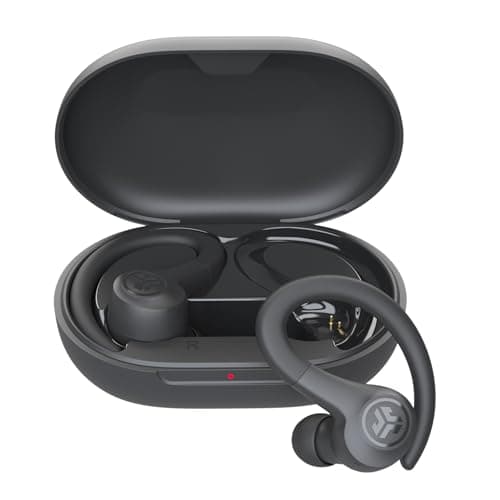 Image of JLab Go Air Sport+ Running Headphones - True Wireless Headphones Bluetooth, Hook Over Ear Earbuds for Sports & Gym, 35+ H Playtime In Ear Buds, IP55 Sweat-Resistant, Be Aware Mode, Graphite