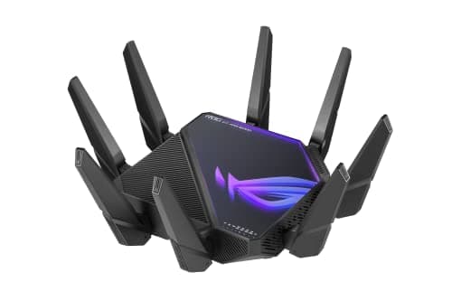 Image of ASUS ROG Rapture GT-AXE16000 Quad-Band WiFi 6E Extendable Gaming Router, 6GHz Band, Dual 10G Ports, 2.5G WAN Port, RangeBoost