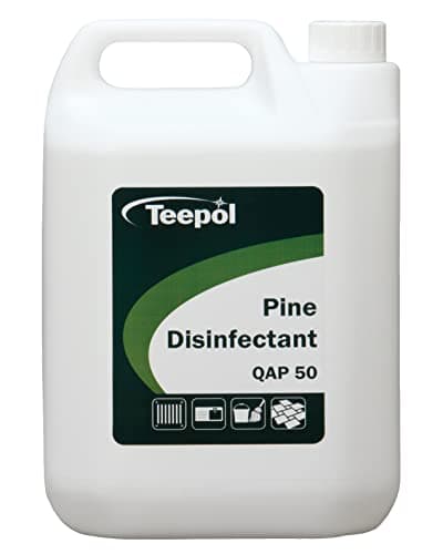 Image of Teepol Pine Disinfectant Liquid QAP 50-5L Concentrated Disinfectant General Purpose Cleaner, Kills 99.9% of Germs Floor Cleaning Liquid - Suitable For Homes, Offices and Hospitals - Pine Scented