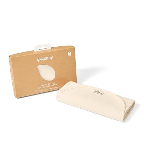 Image of The Little Green Sheep Waterproof Mattress Protector for Moses Baskets, 30 x 70cm