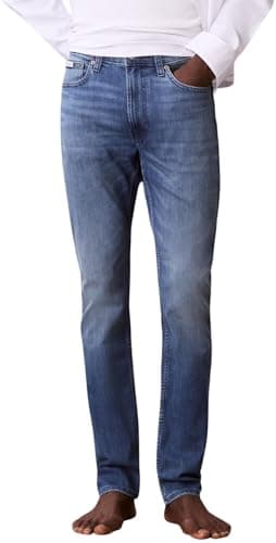 Image of Calvin Klein Men's Skinny Embers Jean LV04RE784G Jeans, Blue (Embers), 34W / 32L