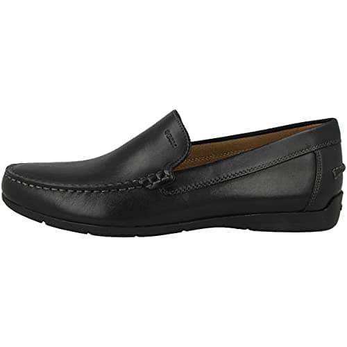 Image of Geox Mens U Siron Moccasins, Black, 9 UK
