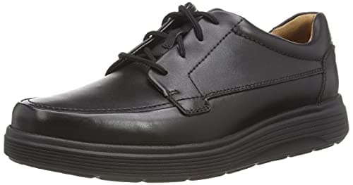 Image of Clarks Un Abode Ease Mens Black Leather, 11
