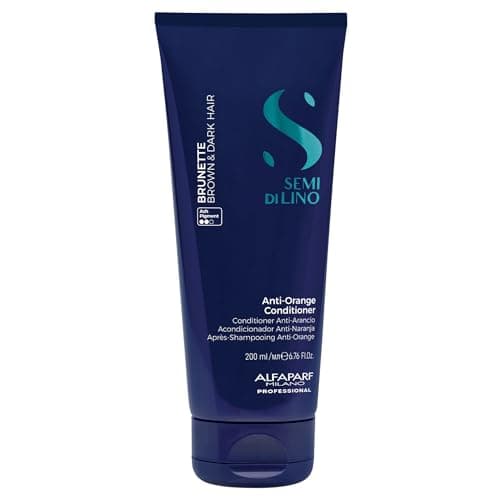 Image of Alfaparf Milano Semi di Lino Brunette Anti-Orange Conditioner 200ml - anti-arange conditioner