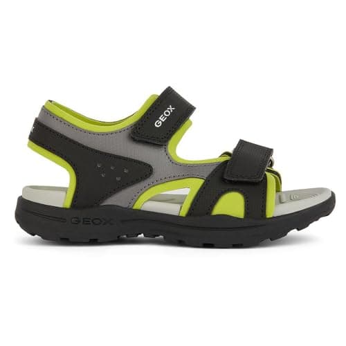 Image of Geox J Vaniett Boy C Sandal, Black lime, 7 UK Child