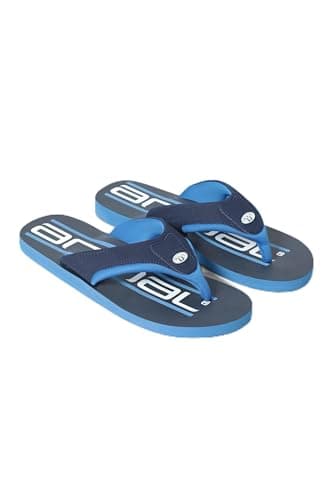 Image of Animal Jekyl Mens Flip-Flops - Slip-on, Lightweight & Comfortable Footwear with Soft Padded upper Straps - Best for Spring Summer & Outdoors Navy Adult Shoe Size 11
