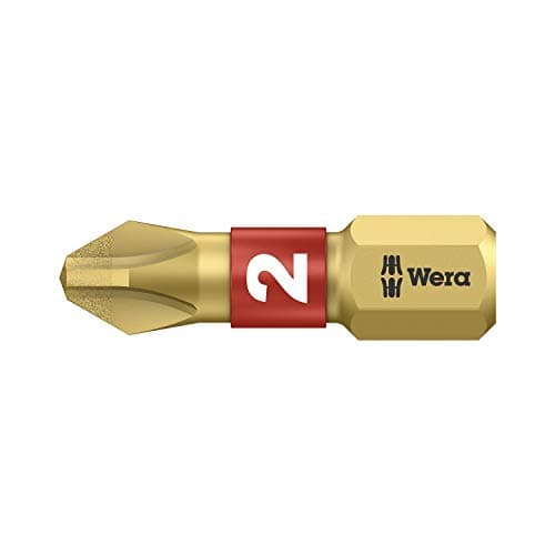 Image of Wera 5056402001 Bi-Torsion Insert Bit - Diamond Coated Phillips Tip Ph2 X 25 Mm