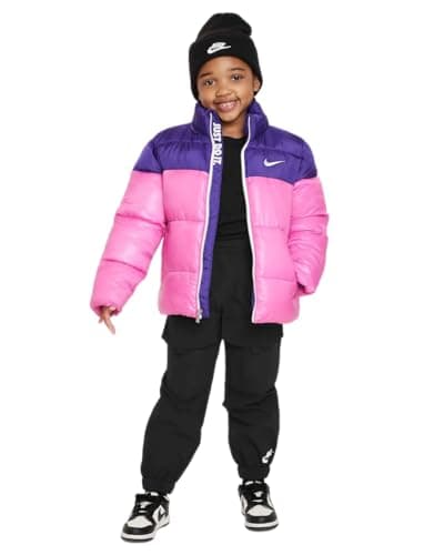 Image of Nike COLORBLOCK PUFFER JACKET, AFN - Playful Pink, 4-5 anni