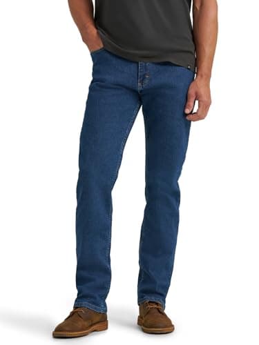 Image of Wrangler Authentics Men's Regular Fit Comfort Flex Waist Jean, Blue, 36W x 32L