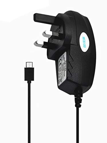 Image of Alcatel 1V 2019 Charger - Micro USB UK 3 Pin Mains Charger Adapter for Alcatel 1V 2019 (Micro USB, Mains Charger) (Black)