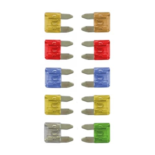 Image of Tek Automotive Mini Blade Fuses – 10 Pack Assorted 5A–30A Colour Coded Replacement
