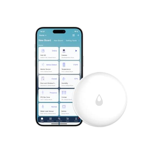 Image of Aqara Water Leak Sensor, REQUIRES AQARA HUB, Wireless Water Leak Detector, Wireless Mini Flood Detector for Alarm System and Smart Home Automation, Water Sensor Alarm for Kitchen Bathroom Basement