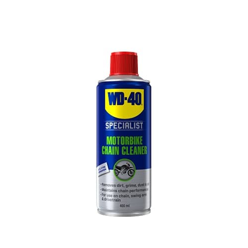 Image of WD-40 Specialist Motorbike Chain Cleaner Spray 400ml - Cleans And Protects, Easy To Use, Total Solution