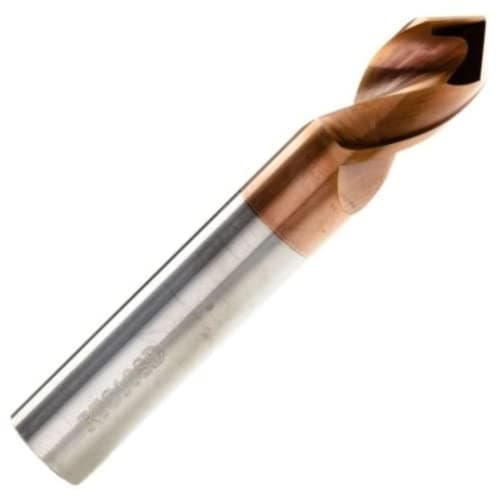 Image of 6mm Solid Carbide Spot Drill TiN Coated. 90 Degree NC Spotting Drill. Chamfer/Chamfering CNC Machining Tool