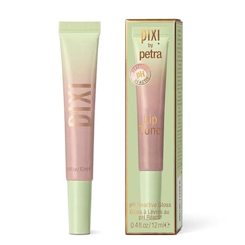 Image of Pixi Beauty LipTone pH Reactive Lip Gloss in Naturalness | Color Changing Tinted Lip Balm with Rosehip Oil & Shea Butter | Non-Sticky Mirror-Shine Finish | 0.4 fl oz