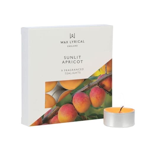 Image of Wax Lyrical Sunlit Apricot Tealights, Orange