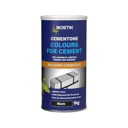 Image of Bostik Colours for Cement, For Concrete, Mortar, Render and Screeds, Available in 5 Intermixable Colours, For Interior and Exterior Use, Colour: Black, Size: 1kg