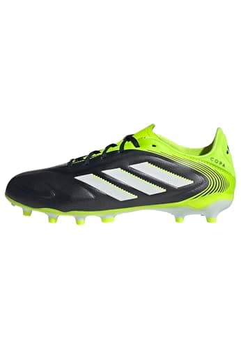 Image of adidas Unisex Kids COPA Pure III League Firm Ground/Multi Ground Football Boots Kids, Core Black/Cloud White/Lucid Lemon, 5 UK