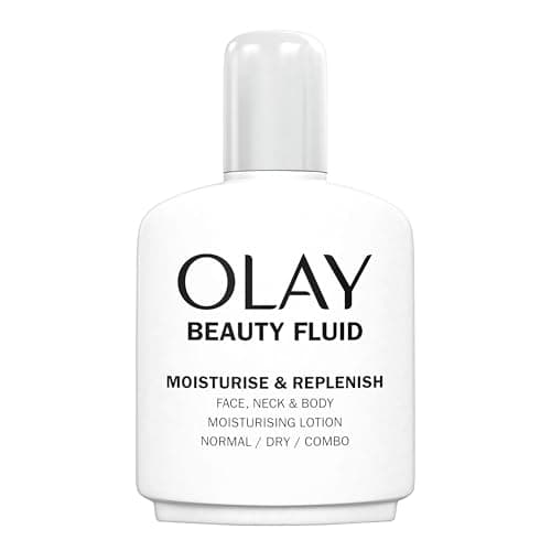 Image of Olay Beauty Fluid Moisturise & Replenish Face, Neck And Body Lotion, For Silky Soft And Smooth Skin,100ml