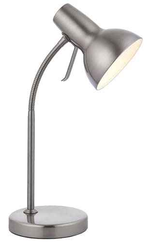 Image of National Lighting Table Lamp– Bedside Lamp with USB Port – Gooseneck Desk Light with Charging Port – LED Reading Light Bedside Table Lamp for Bedroom Livingroom Dining Room and Kitchen 7W GU10