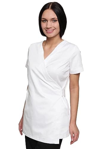 Image of Mirabella Health & Beauty Women's Shakina Beauty Tunic Uniform White S