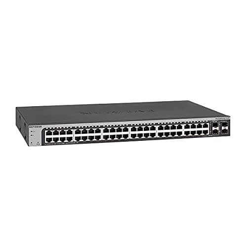 Image of NETGEAR 48-Port Gigabit Ethernet Smart Switch (GS748T) - Managed, with 2 x 1G SFP and 2 x 1G Combo, Desktop or Rackmount, and Limited Lifetime Protection